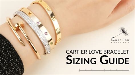 what size cartier love bracelet